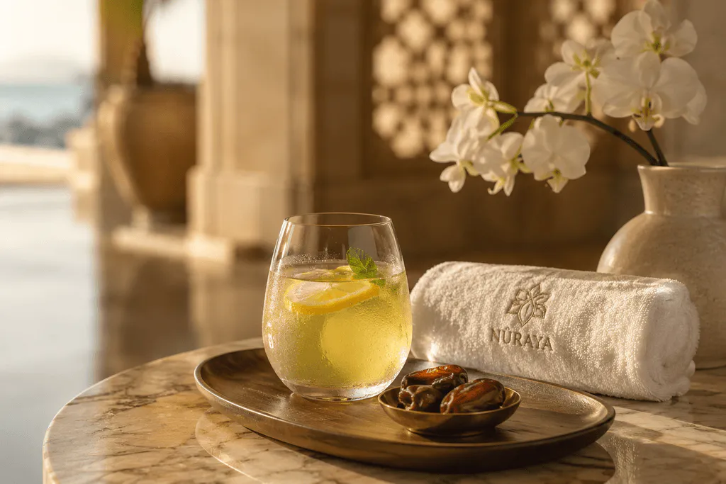 The Nūraya welcome drink